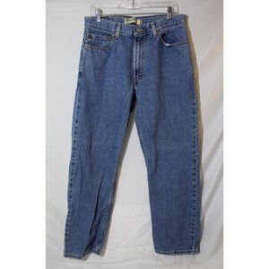 Levis' 505 Regular Fit Straight Leg Med Wash Blue Jeans Men's 34x30 Skater